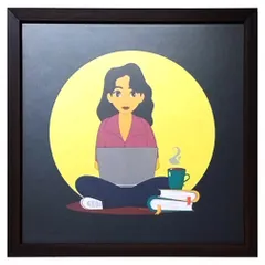 I created this custom digital portrait for a client to gift her workaholic sister. It captures that late-night dedication with a warm, personal touch. It’s a great example of how I can turn a personal story or trait into a unique piece of framed art.