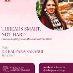 It was a privilege to be an international speaker at the Menarini APAC Aesthetics Summit in Bangkok. My talk focused on "Threads Smart, Not Hard," discussing precision lifting techniques that provide excellent results with minimal intervention.