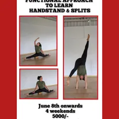 A functional approach to learning handstands and splits. This workshop poster highlights our focus on safe, approachable methods for achieving these challenging poses.