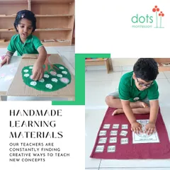 Our teachers are incredibly creative, often making their own learning materials to teach new concepts. This handmade tree and clock demonstrate their dedication to making learning fun, tactile, and effective.