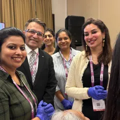 A wonderful moment captured with colleagues during a hands-on training session at the SAARCAAD conference. Collaborative learning is key to advancing our skills as dermatologists.