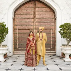 This is the beginning of everything. I love creating these grand, royal portraits that feel both timeless and powerful, capturing the couple against a backdrop that is as magnificent as their love story.