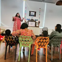 I love bringing folktales from around the world to life, like these stories from Hungary. Using expressive gestures and vocal tones, I create an immersive experience that captivates both children and their parents.