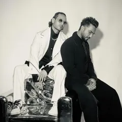 A quiet moment captured during the GQ shoot. The contrast of the black and white suits here speaks to the duality I often explore in my work: structure and fluidity, light and shadow.