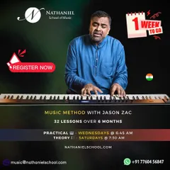 Just one week to go for our new Foundation Piano batch. This 6-month course is perfect for beginners or those needing a structured refresher. All lessons are conducted live, and you receive HD recordings, notes, and weekly homework to ensure you stay on track.