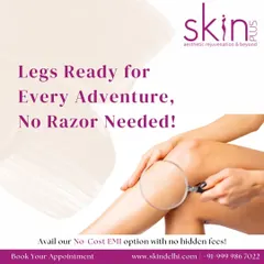 Get your legs ready for any occasion without ever needing a razor again. Our laser leg hair treatment provides smooth, flawless skin, and we offer no-cost EMI options to make it more accessible.