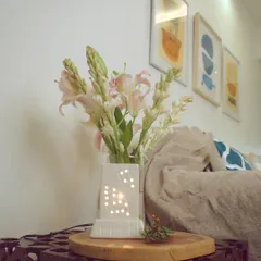 Our electric oil burner is the perfect daytime fragrance companion for your living room or office. Its sleek ceramic design complements any decor while gently diffusing your chosen scent to refresh and energize your space.