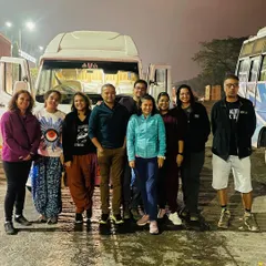 We love seeing familiar faces. This group of repeat trekkers is ready to embark on the Bandaje trek, a testament to the memorable experiences we create.