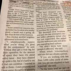 The article continues, quoting a neighbor who supports what I'm doing but acknowledges the space issues. This highlights the core challenge: I grew too fast for the land I have.
