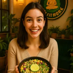 That glow comes from within, and it starts with what you put on your plate. I create meals that are not just healthy but also make you feel happy and vibrant. This is a bowl of pure, delicious wellness.