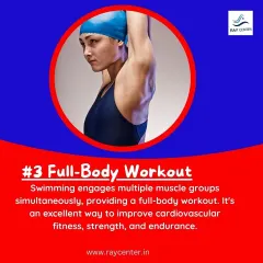 Fun Fact 2: As a full-body workout, swimming is incredibly efficient. It engages multiple muscle groups at once to improve your strength, endurance, and cardiovascular fitness.