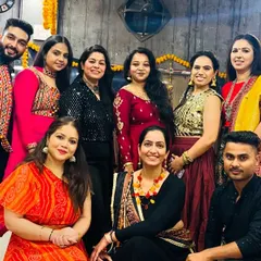 A beautiful group photo from our Navratri festivities. The energy and happiness were absolutely contagious.
