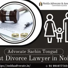 As an experienced divorce lawyer in Noida, I am qualified to handle all aspects of your case. This image shows a family icon next to legal documents, representing my focus on family-related legal matters.