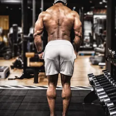 A full back spread showcasing the width and density achieved after recovering from a debilitating disc herniation. This physique is not just built on weights, but on an unbreakable will to overcome.