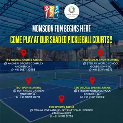 The monsoon won't stop your pickleball match. Come play at our premium shaded courts located across Mumbai, from Andheri and Goregaon to Bandra and Kandivali.