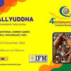 We are excited to feature Mallyuddha, the ancient art of Indian wrestling, at the upcoming International Combat Games. Join us to witness this powerful and historic discipline.
