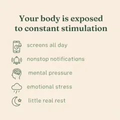 Our modern life exposes us to constant stimulation from screens, notifications, and stress. This overload is a primary cause of many health issues I see in my clinic.