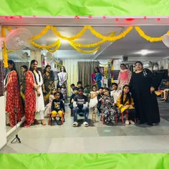 A group photo from our Diwali party. It was a day full of light, laughter, and togetherness with my students and fellow teachers.