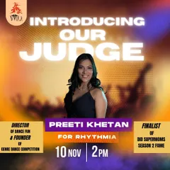 I was thrilled to be invited as a judge for the Rhythmia '24 dance competition. It's always inspiring to witness so much talent and passion from dancers.