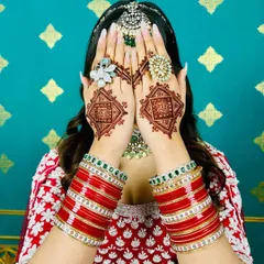 For the modern bride, I love creating bold, geometric mehndi designs. This style features clean lines and striking patterns that make a contemporary statement while still honoring tradition.