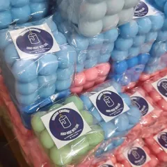 Our bubble candles are all wrapped, packed, and ready to ship for a special Raksha Bandhan event. We love creating bulk orders for corporate and event gifting.