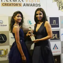 Receiving a Creator's Award from Passion Vista, celebrating our influence and leadership in the beverage industry.