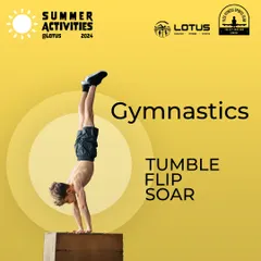Tumble, flip, and soar in our gymnastics summer camp. This program is designed to improve flexibility, strength, and coordination in a fun and safe environment.