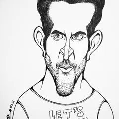 A caricature of Hrithik Roshan, the hero of Super 30, from my archives. Capturing the intensity of Bollywood actors is a challenge I enjoy.