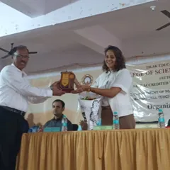 Receiving a plaque of appreciation after being a chief guest and speaker at an inter collegiate event. It is an honor to be recognized by educational institutions for my work in the field.