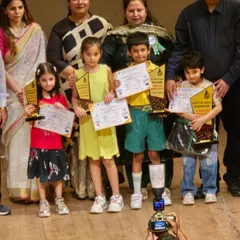 Nothing makes me prouder than seeing my students on the podium. This is our winning group from the Manav Sthali School tournament, proudly showing off their well-earned trophies and certificates. We build champions from a young age.