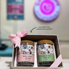 A candle that smells like comfort. This Miara soy candle gift set is perfect for creating a warm and inviting atmosphere.