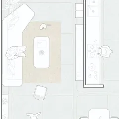 A detailed view of the living and kitchen layout for 'The Time Capsule'. This plan emphasizes the open, connected feel of the main living space, which is central to the home's welcoming atmosphere.