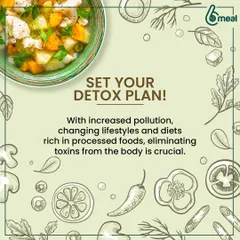 It's crucial to eliminate toxins from the body. Our detox plan is designed to help you do just that, with meals rich in superfoods, fresh fruits, and vegetables that support your body's natural cleansing processes.