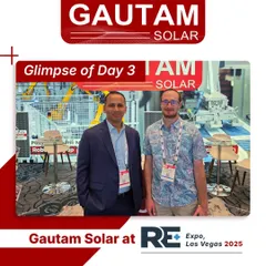 Our team engaging with an industry peer at RE+ Las Vegas 2025. These global platforms allow us to connect with innovators and reinforce our commitment to advancing renewable energy worldwide.