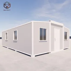 A 3D render of our 30ft expandable container house. This model is one of our most versatile, offering a simple yet functional design that can be easily extended to create more space as your needs grow.