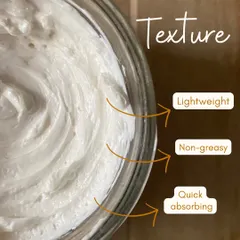 The texture of our Body Soufflé is lightweight, non-greasy, and quick-absorbing, making it perfect for every weather and skin type.