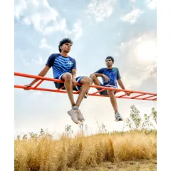 Chilling in the lap of nature. A fun, outdoor lifestyle shot from my campaign for the Mumbai Indians lifestyle store, capturing a sense of friendship and adventure.