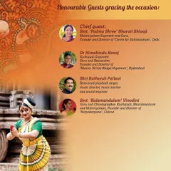 We were honored to have esteemed guests, including our Guru's Guru, Padmashree Bharati Shivaji, gracing the occasion of our first Arangetram.