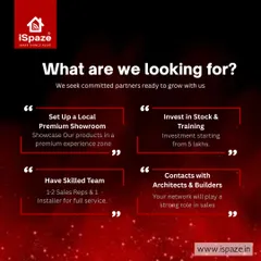 This is what we look for in our exclusive district franchise partners. We seek committed individuals ready to set up a local showroom, invest in stock and training, build a skilled team, and leverage their contacts with architects and builders.
