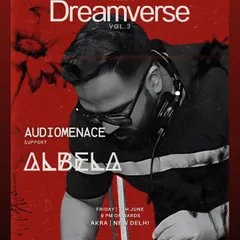My personalized flyer for Dreamverse Vol. 3. These events are all about creating a hypnotic journey through various shades of techno music.