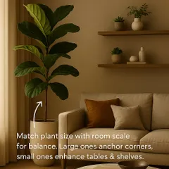 A complete guide to styling with indoor plants. Learn about achieving balance through scale and proportion, creating luxury by pairing textures, and using plants for zoning in open layouts.