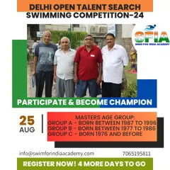 Swimming is a sport for life. I am proud to host events that welcome our Masters swimmers, with categories for adults up to 70+ years, proving that competitive spirit has no age limit.