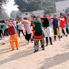 Teaching basic self-defence stances and blocks to a large group of students at a government school. It's my mission to make these essential skills accessible to all.