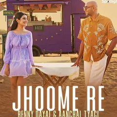 The promotional poster for 'Jhoome Re' by Benny Dayal and Aanchal Tyagi, part of the Hyundai Spotlight series. I created the fresh, beachy makeup looks for both artists for this music video shoot.