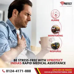 Be stress-free with our rapid medical assistance. In the event of a health emergency like a heart attack, our system allows for an immediate alert to our monitoring center, which can dispatch medical help right away.
