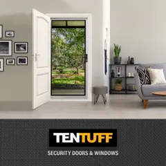 The Hinged Security Door is a classic and versatile solution for any entryway. Pictured here, it offers a clear view outside while maintaining a strong security barrier. It’s an ideal way to let in light and air, secure in the knowledge that your home is protected.