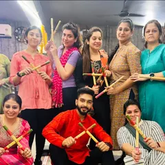 Another happy group from our Dandiya event. We believe fitness and celebration go hand in hand.