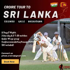 We believe real growth happens when you play in new conditions. This is an example of our U-14 international cricket tour to Sri Lanka, where we handle everything from matches to accommodation.