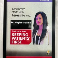 Appreciation from industry leaders like The Times of India and Dr. Reddy's always motivates me. This recognition for "always keeping patients' first" is a principle I hold at the core of my practice.