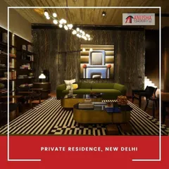 A glimpse into a private residence project in New Delhi. The automation system here offers the homeowners convenience, energy efficiency, and security, with customized lighting scenes that enhance the unique art and architecture.